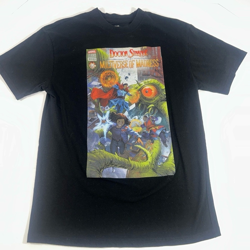 Marvel T-Shirt Mens Size L Black Doctor Strange Multiverse Madness Graphic Tee